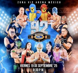 FUNCION ESPECIAL/SPECIAL FUNCTION DIA DE MUERTOS 31 Octubre  2025 Mesa VIP/VIP Table (Acceso a la arena 1 persona/Access to Arena 1 person)